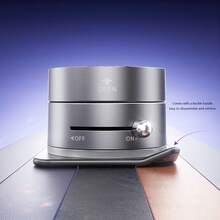 New Vacuum Magnetic Phone Holder, 360 Degree Rotation Adjustable Vacuum Suction Cup Desktop & Car Mount Stand - Grey - View 10