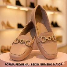 Women's Comfortable Square Toe Loafer With Elegant Embellishment - Premium Line - Nude - View 5