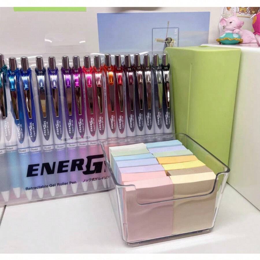 1pc Transparent Drawer Organizer Box For Desktop Organization - Small Compartment Storage Box - Stackable, Mix And Match - For Sorting And Categorizing Back To School Stationery Storage Box School Supplies - Square - View 1