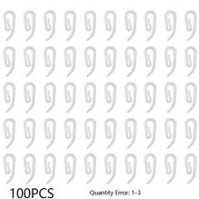 50/100/200個塑料窗簾掛鉤，高品質耐用窗簾掛鉤，適用於窗戶、門和浴簾（白色） - 彩色 - 查看 13