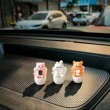 6入創意可愛廁所伴侶小動物車用儀表板桌面擺飾 DIY 車內裝飾 辦公室書桌電腦螢幕裝飾配件 - 廁所搭子 - 查看 7