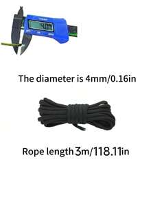 36pcs 3m Length Umbrella Cord For DIY Weaving, Outdoor Emergency Rope, 7-Core Umbrella Rope, Binding Rope, Camping Equipment - Multicolor - View 3