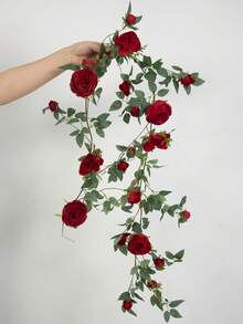 Simulated Sweetheart Rose (Red)