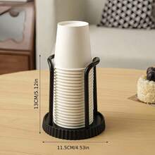 1pc Adjustable Plastic Cup Holder, Multi-Function Paper Cup Organizer, Saves Kitchen Counter Space, Coffee/Tea Cup Holder For 3-7oz Disposable Cups, Suitable For Bathroom, Coffee Station, Office Desk, Dining Table, Practical Home Organization Tool, Perfect Gift For Birthday Party, Graduation Party, Wedding, Housewarming - One Size Fits All - View 13