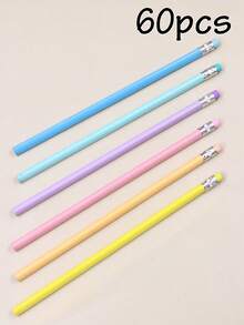 6/30/60/120/240pcs Custom Engraved Name/Text Pencils, Personalized Sketch Pencils, Customized Name Bulk Pencils, Customizable Golf Pencils With Erasers, Back To School, Student Gift, Daily Affirmations - Style 2 - View 20
