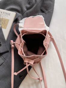 Polka Dot Fresh Style Backpack New Niche Design Sweet Ruffle Fashion Minimalist Backpack - Multicolor - View 4