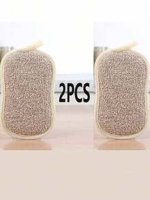 1pc/2pcs/5pcs Random Style Multi-Functional Polyurethane Sponge Scrubber, Reusable And Washable, Non-Shedding, Suitable For Pot Washing, Dish Washing, Plate Washing, Bathroom, Kitchen And Sanitary Cleaning - Blue - View 8