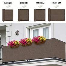 Outdoor PE Privacy Protection Screen, Thickened Windproof Sunshade Net With Reinforced Eyelets, Suitable For Yard, Garden, Balcony - Privacy Fence Screen - View 1