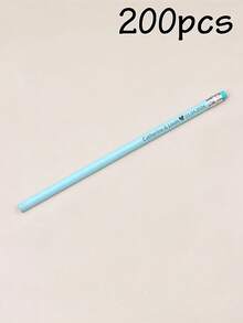 客製化刻字鉛筆 5/10/20/50/100/200支，大宗客製鉛筆，19cm/7.5in，5色：綠色/藍色/黃色/紫色/白色，可擦拭橡皮擦素描鉛筆，5美元以下平價，趣味鉛筆，可愛鉛筆，個性化禮物，開學季 - 風格A - 查看 21
