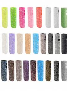 1SET Multi-Color Luxury Full Rhinestone Portable Shockproof Electronic Cigarette Protective Case Soft Shell Case FOR IQOS ILUMA I ONE, International Design Master Jack Pang Used Approximately 8000 Grade A Artificial Rhinestones To Create A 360° Full Body Lambertian Reflective Luxury Effect, Suitable For Daily Use Or As A Gift For Mom, Girlfriend, Boyfriend, Lover - Diamond Version - View 5
