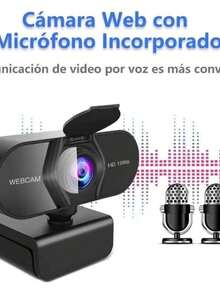 Full HD Webcam With Integrated Microphone, Widescreen, USB, Ideal For Video Conferencing And Video Calls - 1080p - 查看 5