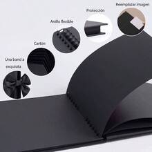 lbum de Fotos, lbumes de Recortes de Bricolaje 80 Pginas, Nuestro Libro de Aventuras, Scrapbook Memoria de Viaje, con Pegatinas y Bolgrafos, Regalo para Cumpleaos, Navidad, Pareja, Boda Aniversario - 80 páginas - Negro - Ver 4
