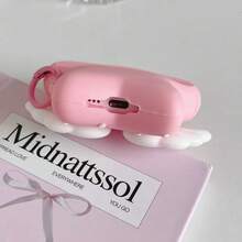 Angel Wings And Pink Star Design Apple 3rd/4th Generation Bluetooth Wireless Earphone Protective Case - Multicolor - View 7
