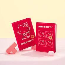 Sanrio Hello Kitty A6 Notebook, Cute Fabric Cover Tie-Up Student Portable Memo Pad - Multicolor - View 4