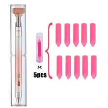1 Set Luxury Diamond Painting Pen Kit, Includes Self-Adhesive Beads And Synthetic Gemstone Pickup Tool, For Nail Art Painting, 1pc Diamond Art Accessory, Includes 5pcs Replaceable Wax Sticks - Sets - View 11