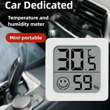 1pc/3pcs Mini Home Dehumidifier Thermometer, Micro Digital Indoor Temperature Humidity Monitor With LCD Display, Button Battery Powered, Compact & Stylish Design For Home, Teenager Room, Pet, Car, Office - Multicolor - View 8