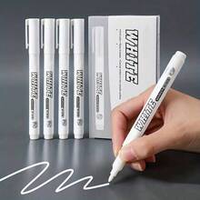 3/6pcs Non-Erasable White Chalk Markers - For Chalkboards, Blackboards, Windows, Glass, Bistros, Signs - White Marker - View 5