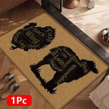 1 pieza, Decoración del hogar, Estampado de patrón de camello, Alfombra de cocina de lino, Tapete de cocina, Tapete de piso, Tapete de baño, Tapete de puerta, Impresión 3D rectangular, Adecuado para sala de estar, dormitorio, pasillo, baño, lavandería - Alfombra de poliéster, Adecuado para decoración del hogar interior y exterior - Multicolor - Ver 16