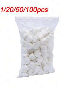 100/50/20/1片 壓縮毛巾 - 大容量便攜式一次性壓縮毛巾，卸妝毛巾。輕巧易攜，適合旅行出遊時戶外使用。清潔與擦手，旅行必備家居用品。 - 彩色 - 查看 2