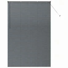 Manuelle Jalousien Dunkelgrau 220 x 145 cm Aluminium - Grau - Übersicht 2