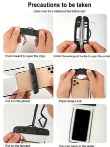 2pcs Universal Phone Pouch,1pc Waterproof Phone Waist Pack + 1pc Cellphone Cace, Suitable For Swimming, Diving, Securely Keeping Phone Dry, Beach Vacation Essential - Perfect Gift For Adventurers - Multicolor - View 5