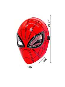Marvel 1個漫威蜘蛛人塑膠面具，超級英雄服裝配件，適用於派對裝飾、派對禮物，蜘蛛人系列粉絲，完美禮物 - 彩色 - 查看 1