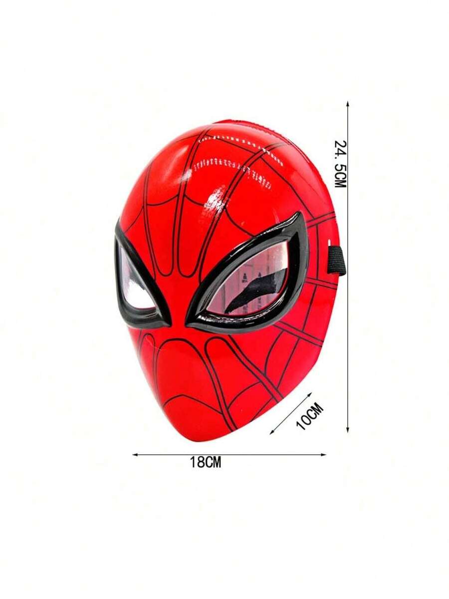 Marvel 1個漫威蜘蛛人塑膠面具,超級英雄服裝配件,適用於派對裝飾、派對禮物,蜘蛛人系列粉絲,完美禮物 - 彩色 - 查看 1