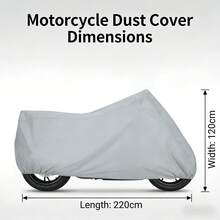 1pc Universal Motorcycle Cover - Dustproof & Waterproof Protective Design, Durable Oxford Fabric Material, Elastic Hem & Secure Buckle, Fits Most Motorcycles, All-Weather Outdoor Storage, Motorcycle Protective Cover, Multiple Colors Available - Multicolor - View 8
