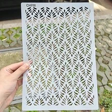 Reusable Cake Stencil Mold With Flower And Leaf Patterns, Baking Tool Suitable For Cakes, Cookies And Handicrafts | Flexible High Cake - White - View 6