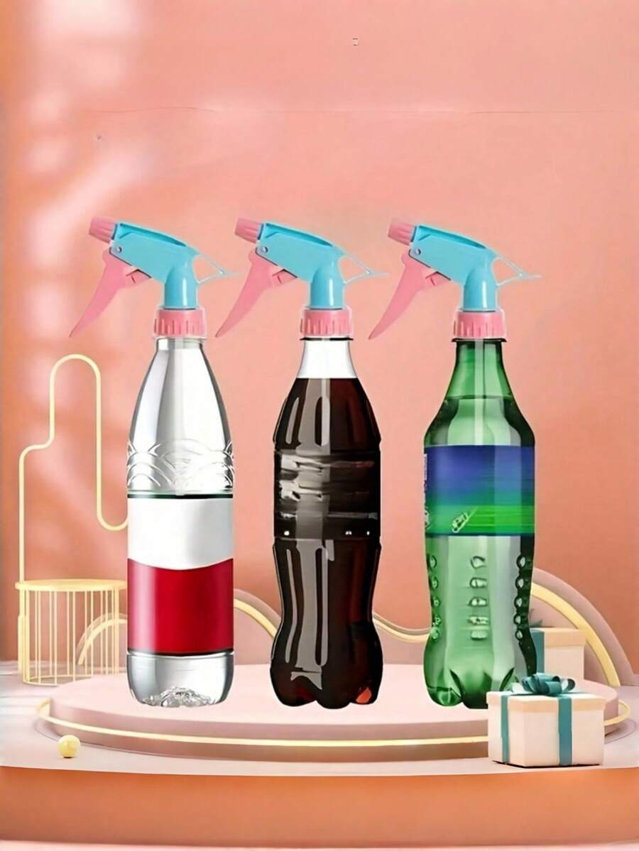 2/3pcs Random Color Spray Bottle Nozzles, Handheld Pressurized Sprayers, Suitable For Various Water Bottles, Can Be Used For Styling, Watering Plants, Bathing Pets, Cleaning And Hair Care