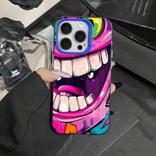 Imagen de dibujos animados Carcasa celular diseño elegante resistente a impactos y rasgos, adaptada paraúltiples modelos como  X,XR,XS y series 11/12/13/14/15/16/17 con todas sus variantes, celulares  gama A y S de diferentes generaciones, dispositivos  Moto E y serie G, además de  y Redmi Note toda la línea, material cómodo ligero, protección completa para teléfonoóvil para uso personal y diario cotidiano - Multicolor 2 - Ver 8