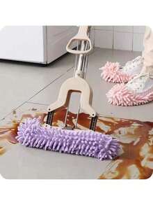 2PCS Multifunctional Floor Dust Cleaning Slippers, Home Floor Cleaning Shoes - A - View 2