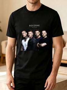 Boyzone's "One For The Road" 2026 Tour T-Shirt90s Boy Band Tee One For The Road Tee Boyzone Fan Merch Boyzone  Tour Summer Clothes Women Mandalorian - Black - View 1