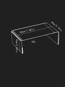 1/2/3/4/5 Pcs Acrylic Display Stand Set, Transparent Storage Rack Suitable For Collectibles, Desserts, Small Figurines, Cupcakes And Candy Bars, Rectangular Multi-Tier Desktop Organizer, Applicable For Home, Kitchen, Office, Dorm Decor And Storage - Clear - View 15