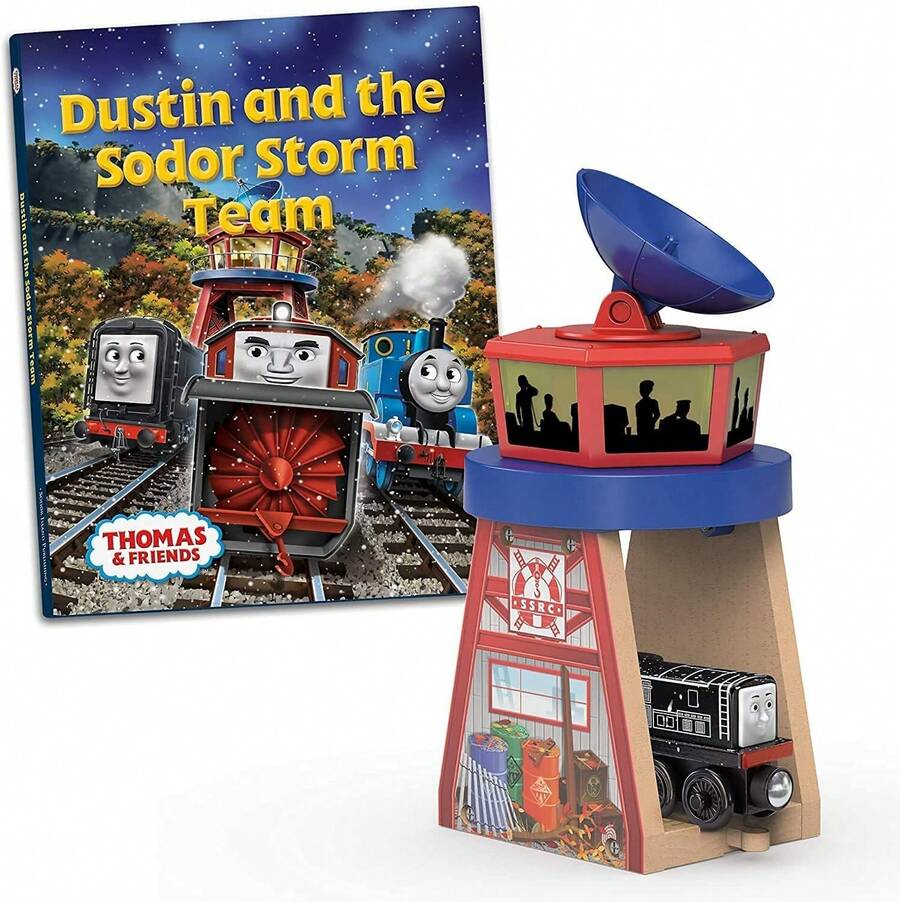 Mattel Thomas And Friends Wooden Railway - Dustin And The Storm Team Set - Multicolor - View 1