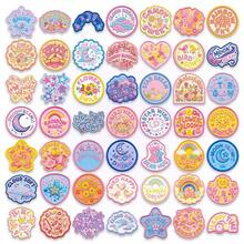 50 hojas de pegatinas transparentes estilo bordado vintage con motivos florales y fauna, para manualidades DIY, scrapbooking, artículos diarios, decoración impermeable - 50 unidades - Ver 12