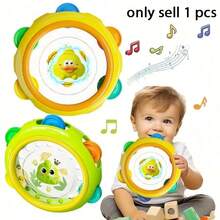 Vibrating Hand Drum, Suitable For 0+ Years Old As Percussion Toy - Great For Grip Strength Training, Relaxation And Auditory Development - Ideal Gift For Halloween Or Christmas, Available In 2 Colors - Multicolor - View 6