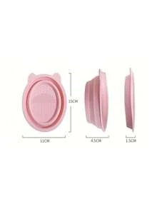 1 pieza Juego de herramientas de limpieza de brochas de maquillaje rosa, juego de herramientas de limpieza de brochas de maquillaje retráctil y reutilizable, adecuado para brochas, esponjas de polvo, esponjas, juego de accesorios de maquillaje, regalo - Multicolor - Ver 9