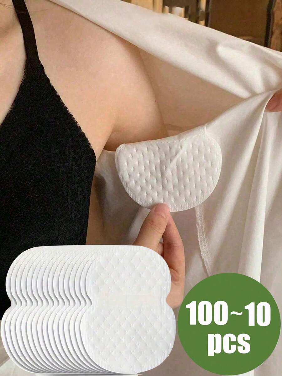 10/20/50/100pcs Disposable Underarm Sweat Pads, Breathable Invisible Sweat Absorbing Pads, Comfortable Odorless Armpit Shields