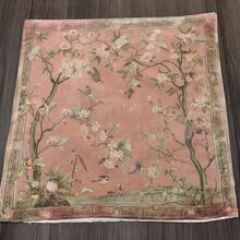 1/2/4 piezas Funda de almohada de estilo chino vintage con diseño de pájaros y flores, de fibra de poliéster suave, tamaño 17.7X17.7 pulgadas (45X 45cm), con cierre de cremallera, lavable a máquina, impresa, adecuada para la decoración del hogar en la sala de estar y el dormitorio - Rosa - Ver 6