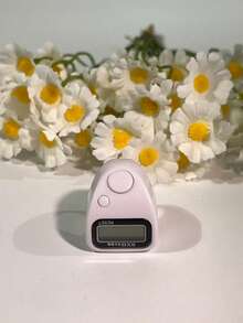 Multi-Color All-Match Electronic Ring Counter, Wearable Finger-Style Manual Digital Tally Counter, One-Key Reset Portable Anti-Loss Accurate Counting Tool, Macaron Solid Color INS Style Design, Versatile Unisex For All Ages, Suitable For Buddhist Prayer Counting / Crochet Counting / Jump Rope Workout Tracking / Live Stream Room Control Counting / Factory Assembly Line Piece Counting - Multicolor - View 2