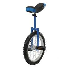 16 Inch Height Adjustable Outdoor Unicycle, Premium Single Wheel Cycling Gear, Ergonomic Design For Balance Training, Suitable For Teenagers, Adults, Daily Outdoor Sports And Leisure Riding - Blue - View 11