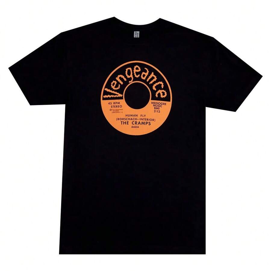 Camiseta Negra Human Fly Vengeance Orange 45 RPM - Negro - Ver 1