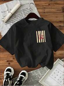 Camisetas de Tallas grandes - Negro - Ver 4