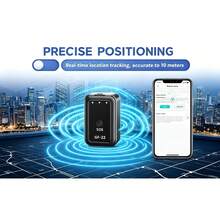 1-Inch Pure Offline Hidden Mini Magnetic GPS Tracker! Ultra-Long Battery Life, Real-Time Positioning, No Monthly Fees. Suitable For Cars, Children, The Elderly, Pets, Keys, Luggage, And Wallets.S14 - Black - View 8