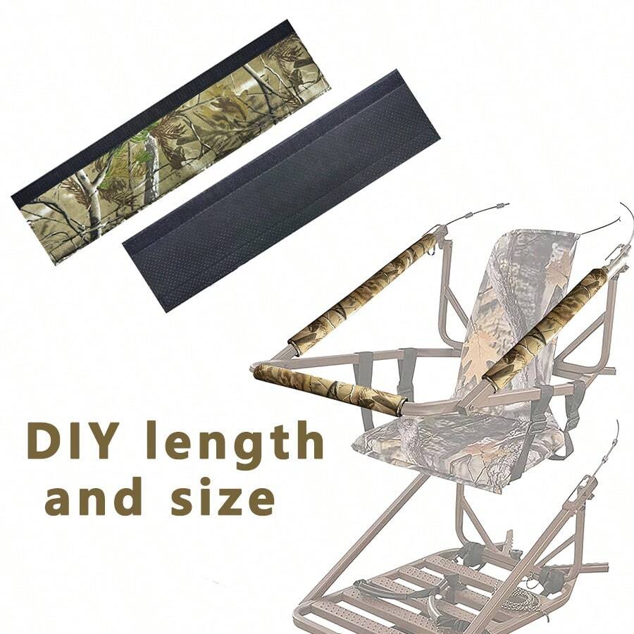 1 pieza Almohadilla protectora de mano antideslizante para silla de soporte de árbol de caza - Agarre antideslizante, longitud y tamaño DIY camuflaje compatible con caza, fotografía, trípodes - Duradero para soportes de árbol, cegador de caza, uso al aire libre - Accesorios de caza & pesca - Multicolor - Ver 1