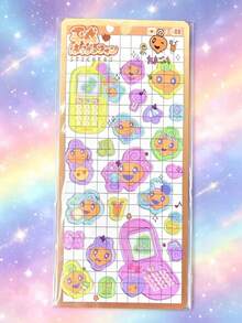 Cute Cartoon Character Stickers, Kawaii Phone Shape Puffy Stickers For Journaling Scrapbooking, Decorative Waterproof Stickers For Kids Girls Crafts Notebook Album Decoration - Multiple Colors (style/packaging Random) - View 8