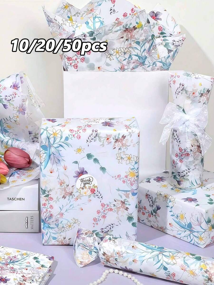 10/20/50张彩色紫色百合花包装纸，艺术纸，适用于派对、生日、婚礼装饰、包装纸、薄纸、花束用品、礼品包装纸、鲜花包装纸、礼品包装、婚礼包装、各种场合的装饰