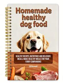 1PC Homemade Dog Food Recipe Planner With Convenient Spiral Binding, Providing Your Pet With A Healthy Eating Plan. Exquisite Paper Page Design, Caring For Pet Health - A - View 9