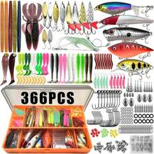 366/149/136/88/86pcs Trout/Perch/Bass Multi-Bait Fishing Tackle Set, Multi-Layer Fishing Gear Professional Equipment Tackle Box, Suitable For All Water Layers, Can Be Used In Freshwater And Saltwater. - Multicolor - View 5